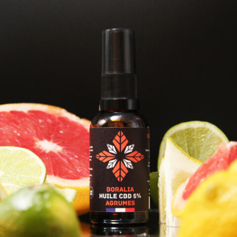 Huile CBD Bio Agrumes Full Spectrum 5% Agrumes