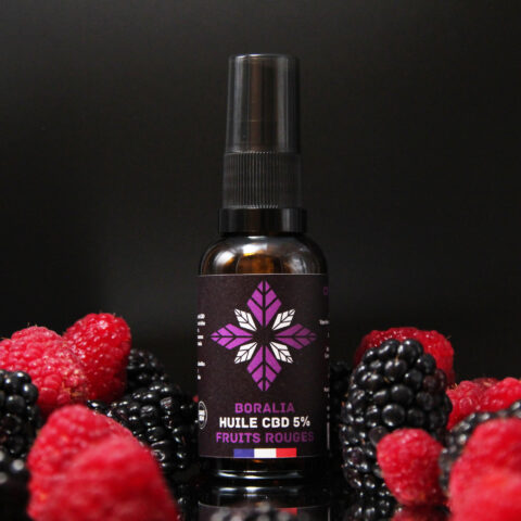 Huile CBD Bio Fruits Rouges 5% Full Spectrum